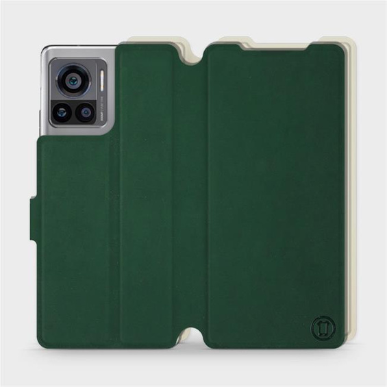 Phone Case Motorola Edge 30 Ultra - Design Green with Platinum