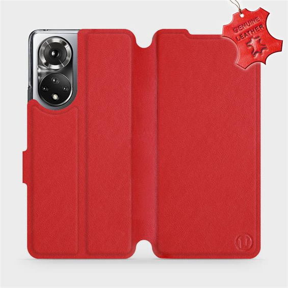 Phone Case Huawei Honor 50 - Design Red Leather