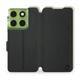 Phone Case Motorola Edge 70 - Design Black with Platinum