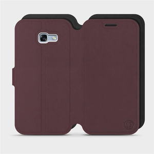 Phone Case Samsung Galaxy A5 2017 - Design Burgundy with Black