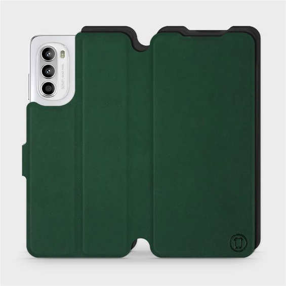 Etui Soft Touch do Motorola Moto G52 - wzór Miejska zieleń z czernią