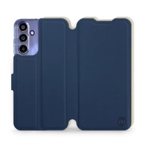 Etui Soft Touch do Samsung Galaxy A15 4G - wzór Głęboki granat z platyną