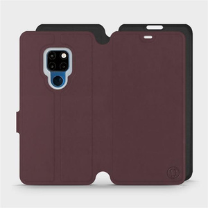 Phone Case Huawei Mate 20 - Design Burgundy with Black
