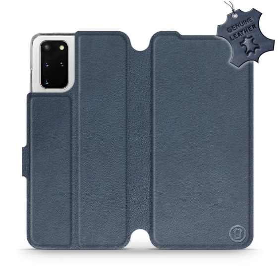 Phone Case Samsung Galaxy S20 Plus - Design Blue Leather