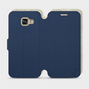 Phone Case Samsung Galaxy A3 2016 - Design Navy with Platinum