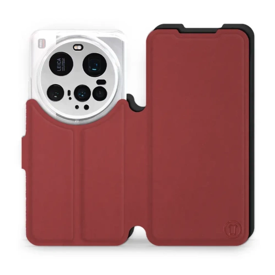 Phone Case Xiaomi 15 Ultra - Design Dark Red with Black