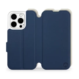 Phone Case Apple iPhone 15 Pro - Design Navy with Platinum