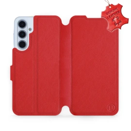 Phone Case Samsung Galaxy M35 5G - Design Red Leather