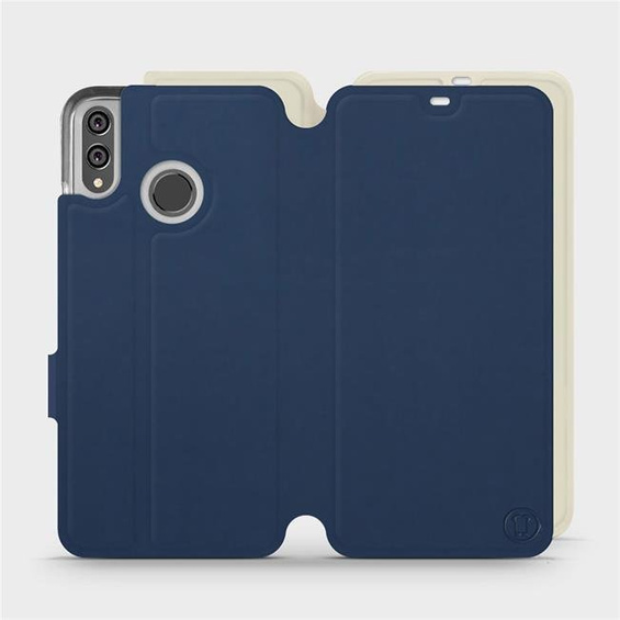 Phone Case Huawei Honor 8X - Design Navy with Platinum