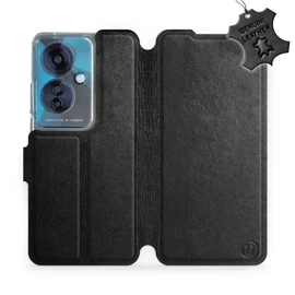 Phone Case OPPO Reno 11F - Design Black Leather