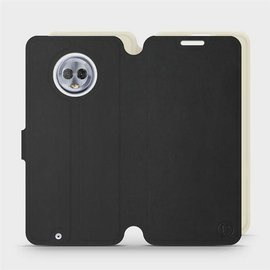 Phone Case Motorola Moto G6 - Design Black with Platinum