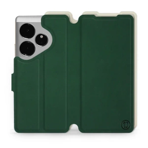 Etui Soft Touch do Realme GT 6 - wzór Miejska zieleń z platyną