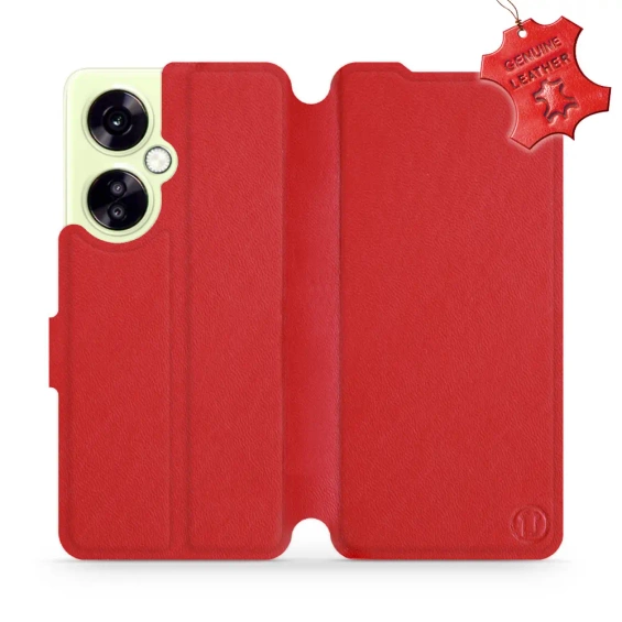 Phone Case OnePlus Nord CE 3 Lite 5G - Design Red Leather