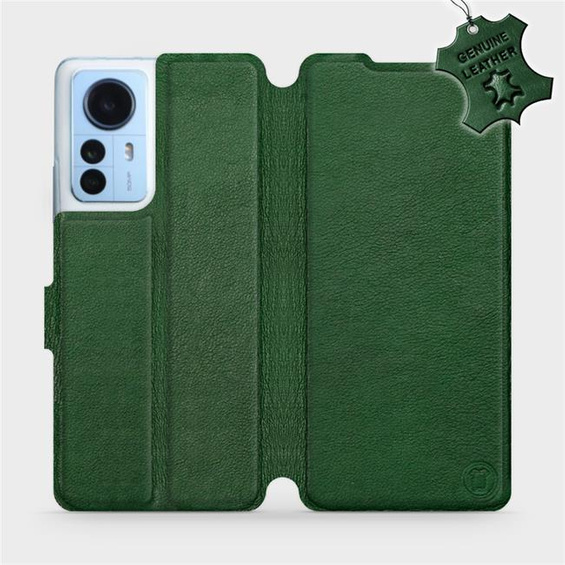 Phone Case Xiaomi 12 Pro - Design Green Leather