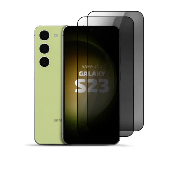 2er Set Privacy Panzerglas für Samsung Galaxy S23