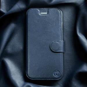 Phone Case LG Velvet - Design Blue Leather