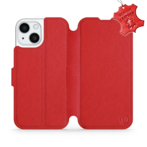 Phone Case Apple iPhone 15 - Design Red Leather