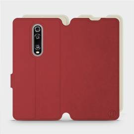 Hülle für Xiaomi Mi 9T - Farbe Dunkelrot mit Platin