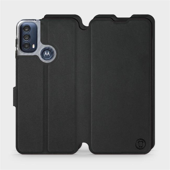 Phone Case Motorola Moto E30 - Design Black with Black