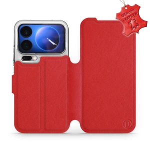 Phone Case Xiaomi 17 Pro - Design Red Leather