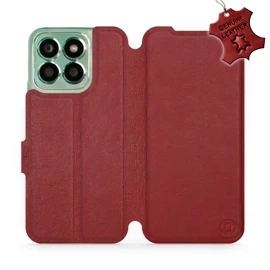 Phone Case Huawei Honor X8b - Design Dark Red Leather