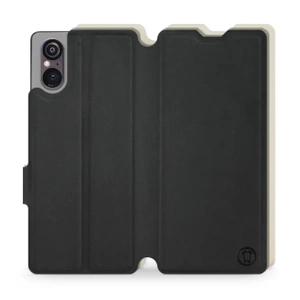 Phone Case Sony Xperia 5 V - Design Black with Platinum