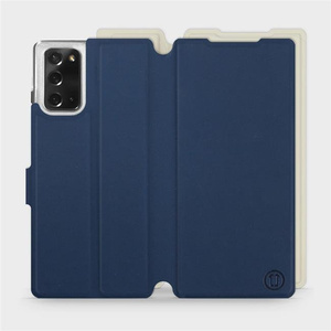 Phone Case Samsung Galaxy Note 20 - Design Navy with Platinum