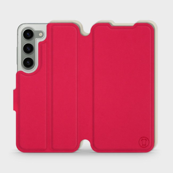 Phone Case Samsung Galaxy S23 - Design Red with Platinum