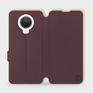 Phone Case Nokia G20 - Design Burgundy with Platinum