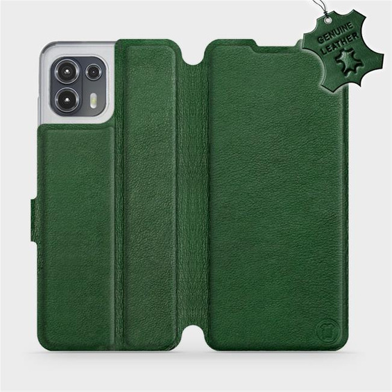 Phone Case Motorola Edge 20 Lite - Design Green Leather