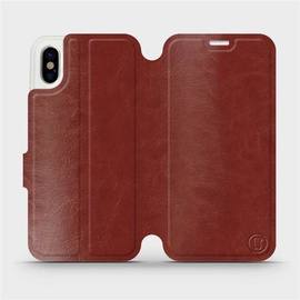 Phone Case Apple iPhone X - Design Brown&Orange