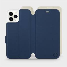 Etui Soft Touch do Apple iPhone 11 Pro - wzór Głęboki granat z platyną