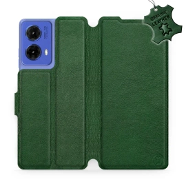 Phone Case Motorola Moto G85 5G - Design Green Leather