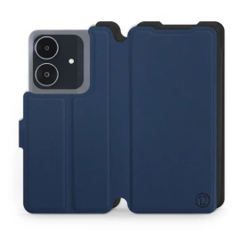 Etui Soft Touch do Realme Note 60 - wzór Głęboki granat z czernią