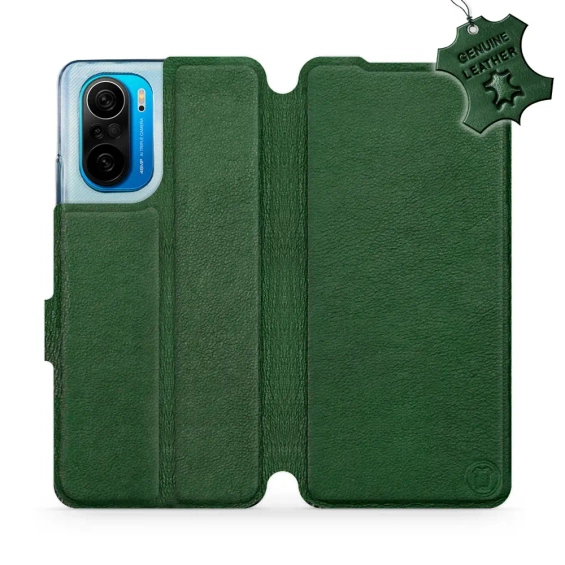 Phone Case Xiaomi POCO F3 - Design Green Leather