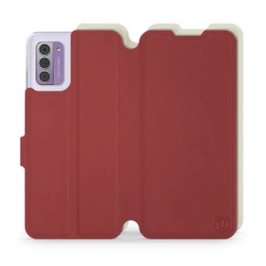 Phone Case Nokia G42 - Design Dark Red with Platinum