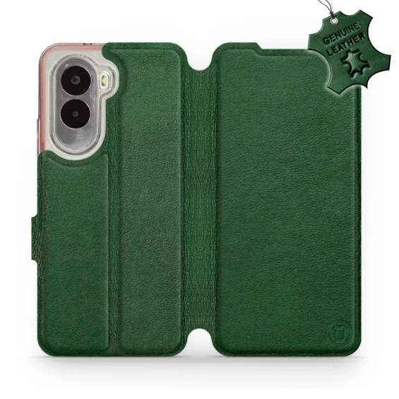 Phone Case Xiaomi POCO M7 - Design Green Leather