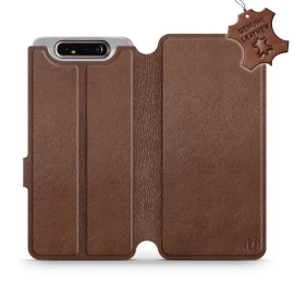 Phone Case Samsung Galaxy A80 - Design Brown Leather