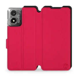 Phone Case Motorola Moto E14 - Design Red with Black