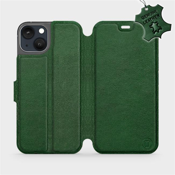 Phone Case Apple iPhone 13 - Design Green Leather