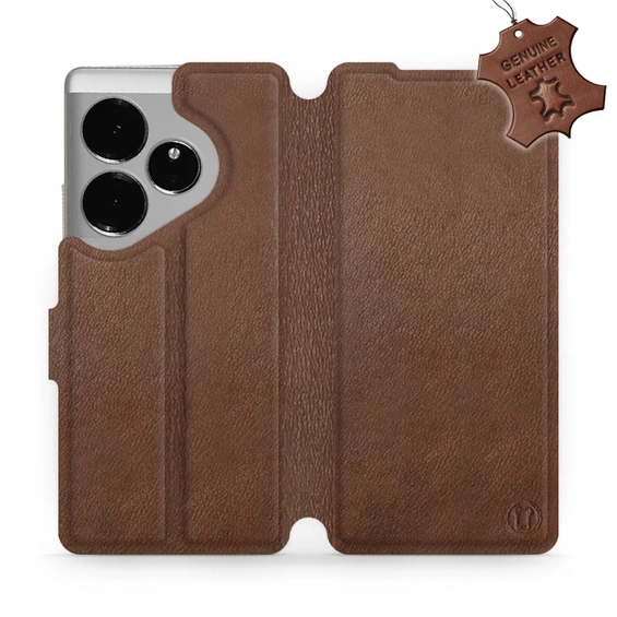 Phone Case Realme GT 6 - Design Brown Leather