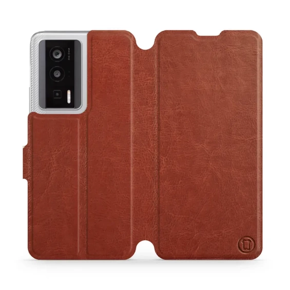 Etui do Xiaomi POCO F5 Pro - wzór Brown&Orange