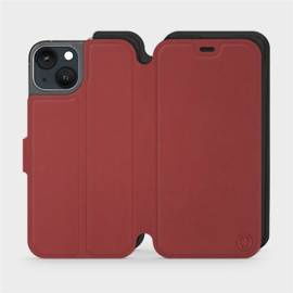 Phone Case Apple iPhone 13 - Design Dark Red with Black