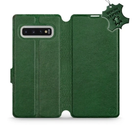 Hülle für Samsung Galaxy S10 Plus - Farbe Green Leather