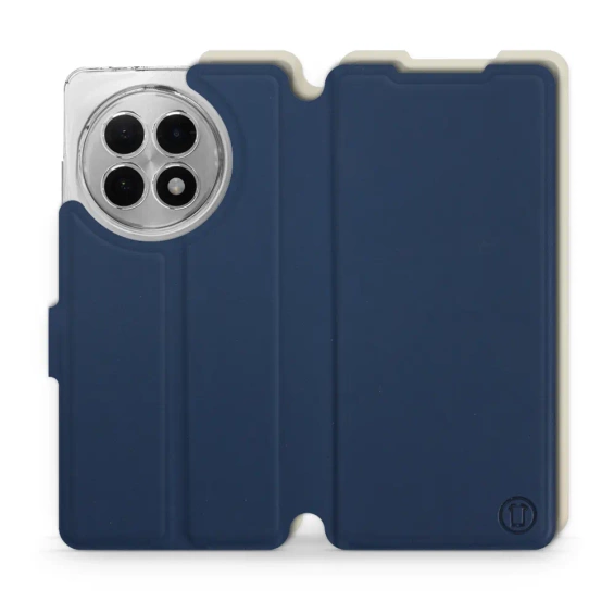 Hülle für OnePlus 13R - Farbe Marineblau mit Platin