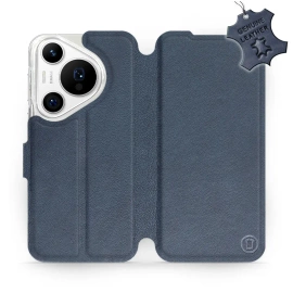 Phone Case Huawei Pura 70 Pro - Design Blue Leather