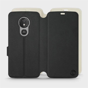 Phone Case Motorola Moto G7 Power - Design Black with Platinum