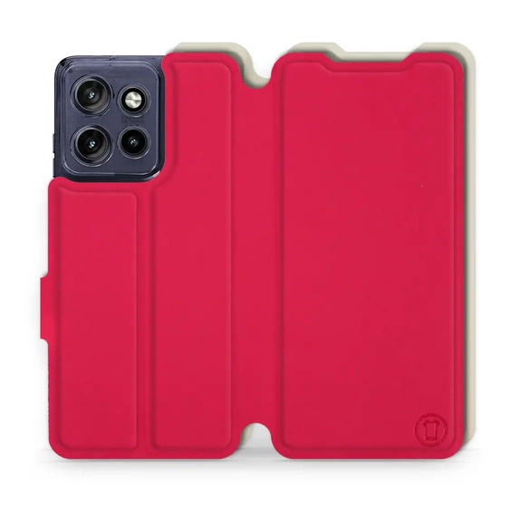 Phone Case Motorola Edge 50 Neo - Design Red with Platinum