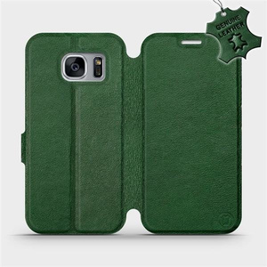Phone Case Samsung Galaxy S7 Edge - Design Green Leather
