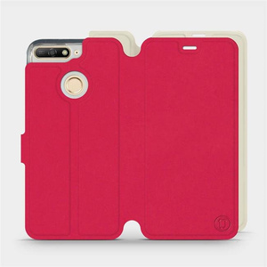 Phone Case Huawei Y6 Prime 2018 - Design Red with Platinum